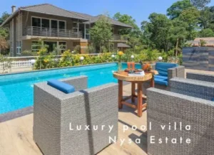 luxury pool villa in coorg - nysa estate