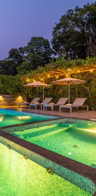 Nysa-Estate-5-bhk-luxury-villa-in-coorg-with-private-pool-and-spacious-rooms-pool-lightings