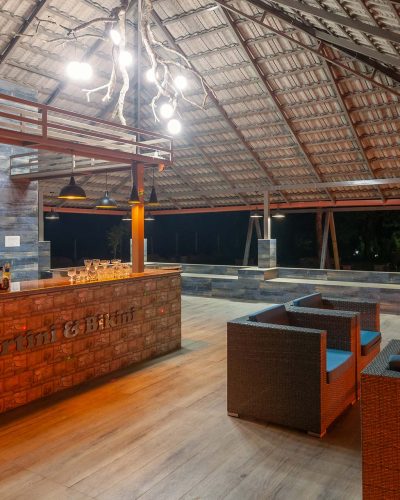 private gazebo with pool